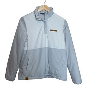 Simply Southern Women’s 1/4 Snap Popover Jacket‎ Two Tone Gray Small Thick Lined